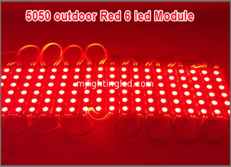 CHINA 6 el color rojo impermeable de los módulos 12V del módulo 5050SMD del LED llevó la iluminación de los módulos proveedor