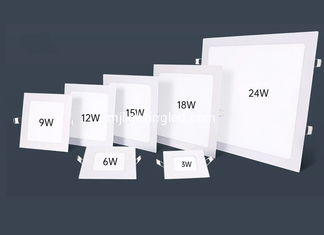 CHINA 3W 6W 9W 12W 15W 18W 24W Paneles cuadrados Bajo luces con receso para uso en interiores proveedor