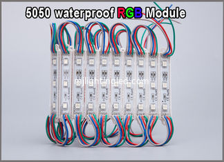 CHINA 5050 módulos cambiantes del pixel del color de la prenda impermeable del módulo de 12V RGB LED que se encienden para la señalización del anuncio proveedor