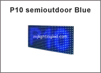 CHINA módulo de la exhibición de 3Semioutdoor LED P10, mensaje azul del movimiento en sentido vertical de la pantalla LED del solo color proveedor
