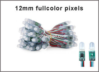 CHINA Luces llevadas a todo color del punto 5V de la luz 12m m del pixel WS2811 1903 6803IC colorchanging iluminaciones proveedor