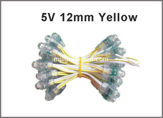 CHINA 5V amarillo 12mm LED módulo de píxeles de luz de punto Christmasams luz LED señales publicitarias proveedor