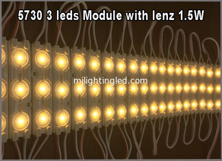 CHINA 1.5W 5730 módulo de 3 LED con la inyección 3chip-Modules de Lenz DC12V para el rosa blanco amarillo azulverde rojo de las muestras de publicidad proveedor