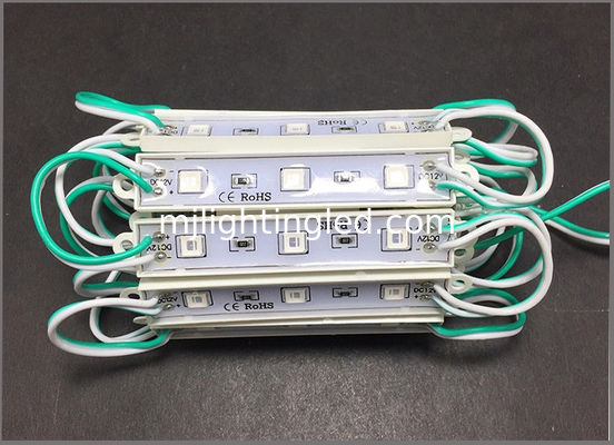 CHINA Módulos LED SMD 5050 impermeables de 12V CC, luz verde para letras de canal acrílicas proveedor