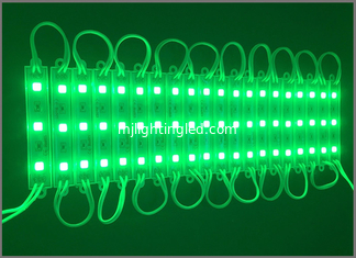CHINA 5730 3 LED llevaron el módulo 12V impermeabilizan IP65 color verde Modoles de 120 grados para la bandera de la tienda de la muestra del LED proveedor