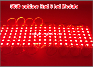 CHINA 5050 módulos del contraluz de la muestra de la prenda impermeable IP68 3D LED de DC 12V de los microprocesadores del módulo SMD 6 del LED que hacen publicidad de los módulos de la caja de luz proveedor