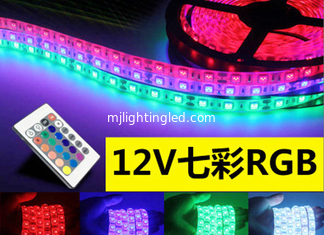 CHINA 60led 5050 RGB llevó el control remoto de la cinta de la secuencia que 12V/24V colorean la luz cambiable de la cinta de la decoración de KTV proveedor