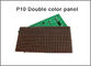 El color doble P10 llevó la exploración semi-al aire libre del punto 1/4 del pixel 32X16 del módulo para la pantalla llevada p10, el panel llevado p10 del color del dule proveedor