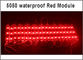 módulos ligeros impermeables de la retroiluminación LED del módulo de SMD 5050 LED amarillos/verde/prenda impermeable roja/azul/blanca/caliente IP65 DC12V del blanco proveedor