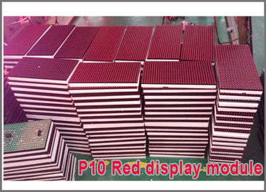 pared móvil de las muestras P10 del color rojo LED del mensaje Semi-al aire libre del movimiento en sentido vertical que hace publicidad de la muestra programable de la tienda del panel de exhibición proveedor