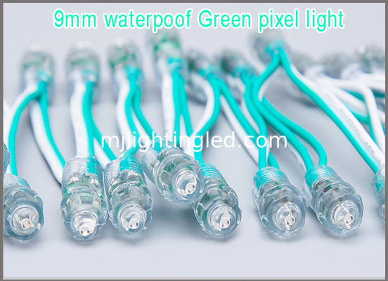 La señalización verde de la prenda impermeable de la iluminación de la Navidad del pixel de las bolas 9m m LED de DC5V LED llevó el contraluz llevado nameboard de las letras de canal proveedor