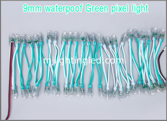 La señalización verde de la prenda impermeable de la iluminación de la Navidad del pixel de las bolas 9m m LED de DC5V LED llevó el contraluz llevado nameboard de las letras de canal proveedor