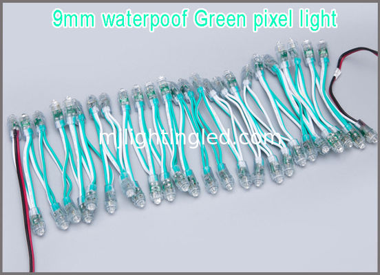 La señalización verde de la prenda impermeable de la iluminación de la Navidad del pixel de las bolas 9m m LED de DC5V LED llevó el contraluz llevado nameboard de las letras de canal proveedor