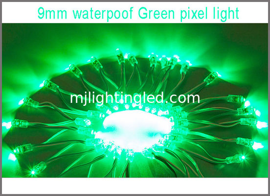 La señalización verde de la prenda impermeable de la iluminación de la Navidad del pixel de las bolas 9m m LED de DC5V LED llevó el contraluz llevado nameboard de las letras de canal proveedor