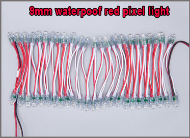 Wholesale1000pcs/luz llevada roja del pixel de la secuencia de la prenda impermeable del bolso 9m m 12m m DC5V IP68 para hacer publicidad de letras llevadas proveedor