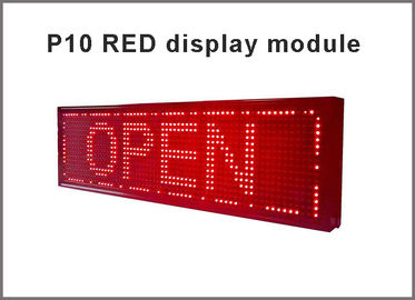 El módulo llevado P10 de la exhibición llevó la muestra móvil llevada electrónica ROJA llevada pixel del marcador del tablero de publicidad del panel del tablero 32*16 proveedor