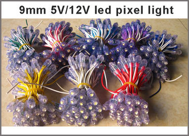 La iluminación de alta calidad de 5V LED pone letras a la lámpara llevada brillante de la luz del punto de 9m m para la señalización al aire libre 50pcs/string proveedor