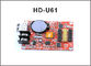 Huidu llevó la tarjeta de regulador HD-A40 muestra llevada al aire libre llevada p10 sola/dual de HD-U61 de la pantalla a color LED de control de la tarjeta del módulo proveedor
