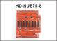 El puerto del convertido 50pin del suplemento de la tarjeta del tablón de anuncios del adaptador de Hub75b hub75 a 8* hub75 rgb llevó el regulador llevado módulo dsiplay proveedor