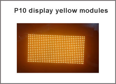 Modulo LED P10 amarillo Semioutdoor 16x32 Hub12 Panel LED -Módulo de pantalla LED amarillo P10 proveedor
