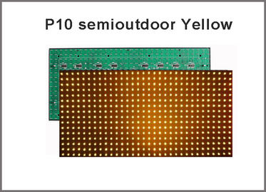 Modulo LED P10 amarillo Semioutdoor 16x32 Hub12 Panel LED -Módulo de pantalla LED amarillo P10 proveedor