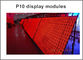 El módulo rojo al aire libre del alto brillo P10 LED para el solo mensaje del movimiento en sentido vertical de la pantalla LED del color llevó la muestra 320*160m m 32*16pixels proveedor