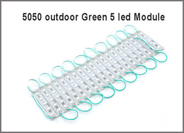20PCS 5050 la lámpara DC12V de la publicidad de la luz de la prenda impermeable del verde de 5 módulos del LED LED venden al por mayor proveedor