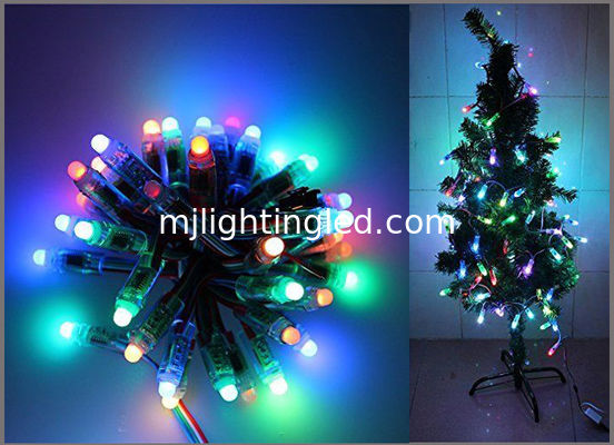 Cadena de luces LED de píxeles digitales direccionables Fullcolor de 12 mm UCS1903, 50 unidades/cadena para decoración navideña proveedor