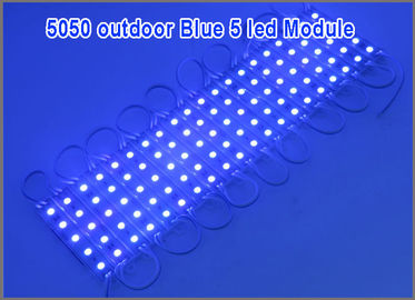 5050 modoles ligeros azules de DC 12V 5led de la tira de la prenda impermeable de la lámpara del módulo de SMD LED proveedor