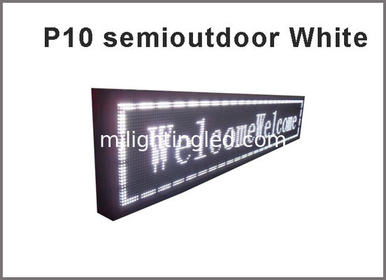 Pantalla de visualización blanca Semi-al aire libre de mensaje del módulo de la pantalla LED de color de la pantalla LED P10 de DIY proveedor