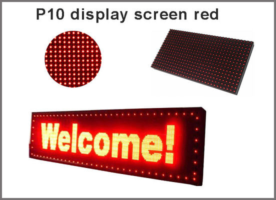 320*160 mm Módulo LED rojo P10 para exhibición de mensajes publicitarios proveedor