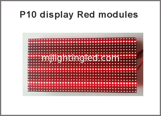 320*160 mm Módulo LED rojo P10 para exhibición de mensajes publicitarios proveedor