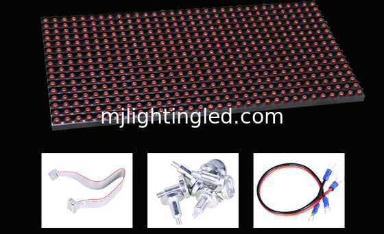 Módulo LED exterior P10 amarillo, placa LED impermeable, 320MM*160MM 32*16 puntos, señalización exterior de centros comerciales proveedor