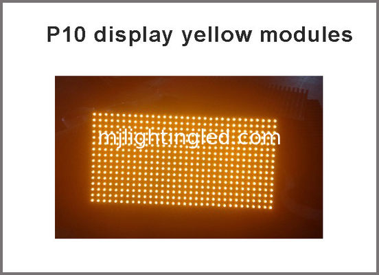 Módulo LED exterior P10 amarillo, placa LED impermeable, 320MM*160MM 32*16 puntos, señalización exterior de centros comerciales proveedor