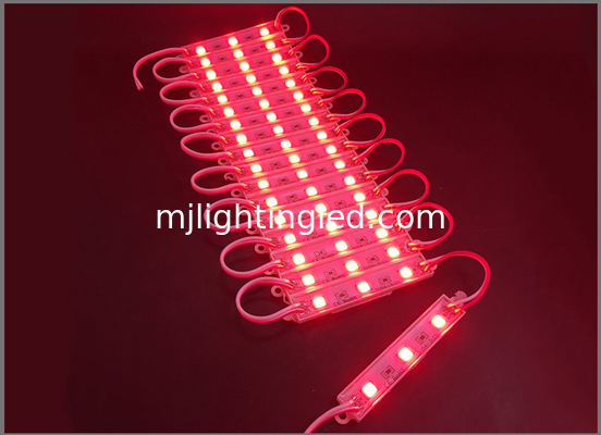 5050 módulos 3SMD de luz LED de color rojo para señales publicitarias. proveedor