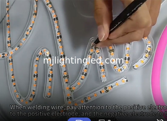 12V silicona LED luz de neón dividida lo suficientemente flexible para hacer señales de neón proveedor