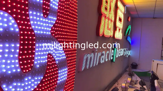 5 años de garantía 9mm 12V 3Chip SMD LED Pixel luz de color único exterior IP67 para la construcción de señales LED proveedor
