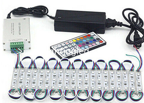 Modulo LED SMD RGB 5050 a prueba de agua DC12V de alto brillo para letras de canal de señales publicitarias proveedor