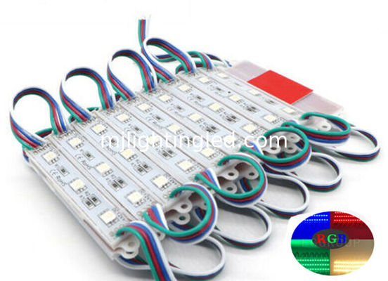 5050 módulo LED RGB 12V resistente al agua módulos LED RGB de cambio de color Iluminación para señalización publicitaria proveedor
