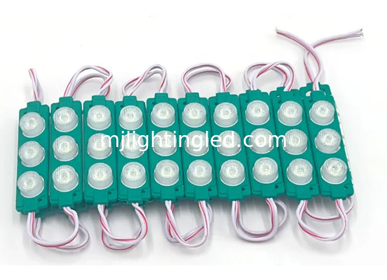 Alta potencia DC12V 3W módulos LED 3030 módulos de publicidad exterior luces de color verde proveedor