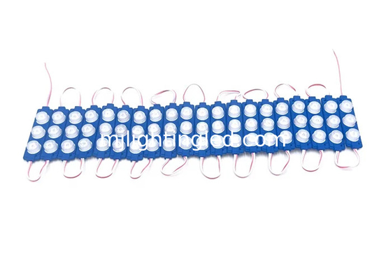 Módulo LED de 3W azul brillante con lente de inyección SMD3030 3LEDs/pc Diseño publicitario señalización LED proveedor