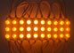 Lámpara de módulo LED amarillo resistente al agua SMD3030 3 LED Module strip para publicidad Iluminación retroiluminación proveedor