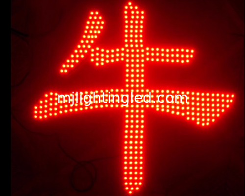 9mm 5V pixel de iluminación letra color rojo proveedor
