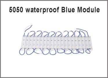 12V módulo llevado azul de WaterproofLED de los módulos 3LED de la luz SMD 5050 para la publicidad de la señalización proveedor