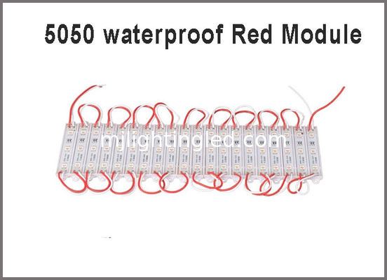 Módulo LED 12V 5050 SMD Rojo Impermeable CE ROHS para Señalización Exterior proveedor