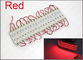 12V LED 5050 luz llevada roja de la prenda impermeable del módulo de 3 LED para la muestra trasera de la iluminación proveedor