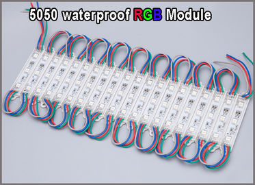 la iluminación de 12V RGB pone letras a los módulos de la fuente de luz 5050 3 módulos llevados del pixel proveedor