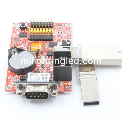 Huidu HD-S61 Tarjeta de control del módulo LED HD-A41 P10 Sistema de programación de pantalla RS232 + USB 1 * HUB08 2 * HUB12 proveedor