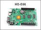 Exhibición del sistema de control de exhibición HD-E66 HD-E53 P10 programable tarjeta de control LAN + USB + RS232 para la pantalla de visualización llevada proveedor