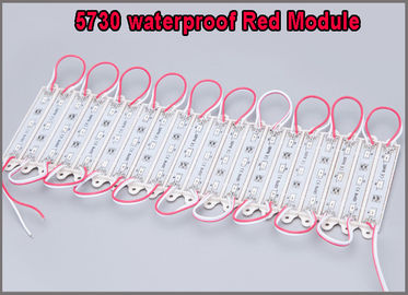 La publicidad de DC12V 5730 llevó 3LEDs la lámpara impermeable ligera de la luz roja de los módulos IP67 proveedor